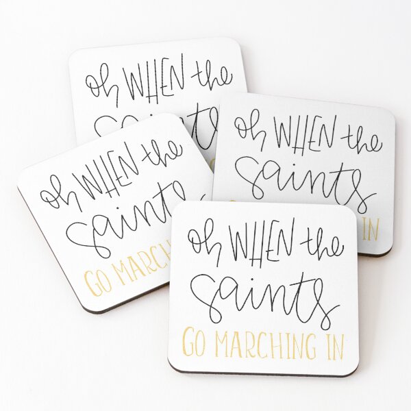 Item preview, Oh When The Saints Go Marching In- Who Dat designed and sold by juliascafidi.