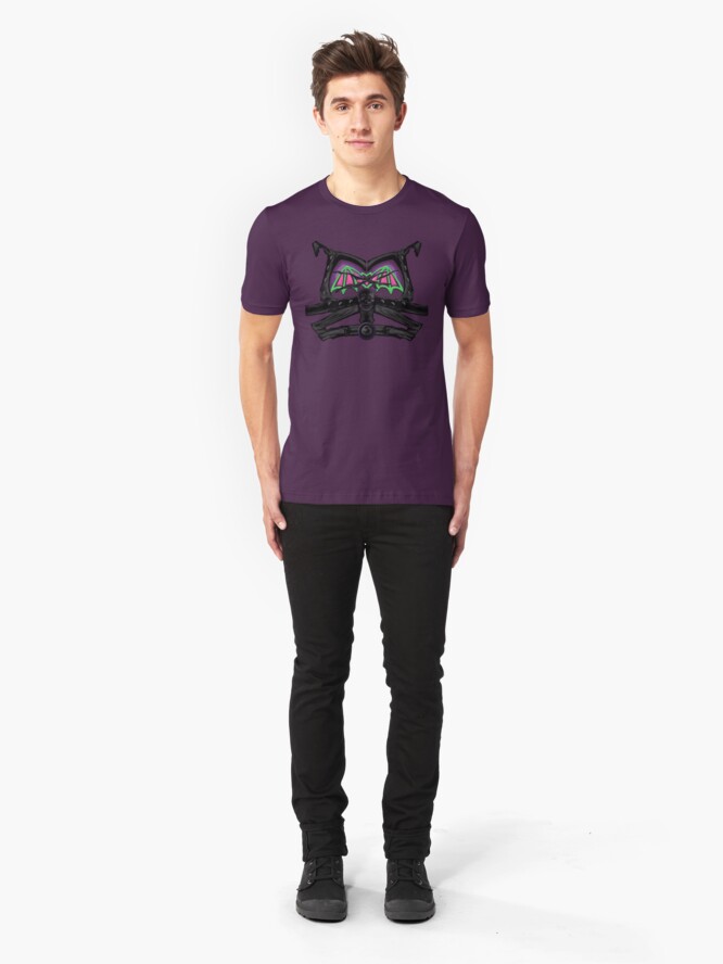 Alternate view of Skeletor Battle Damage Slim Fit T-Shirt