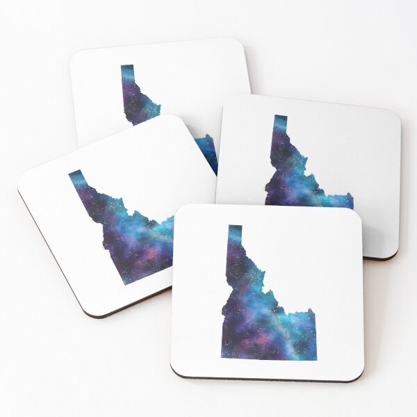 Item preview, Idaho State Galaxy Map / United States Art Print designed and sold by Alisha Watercolors.