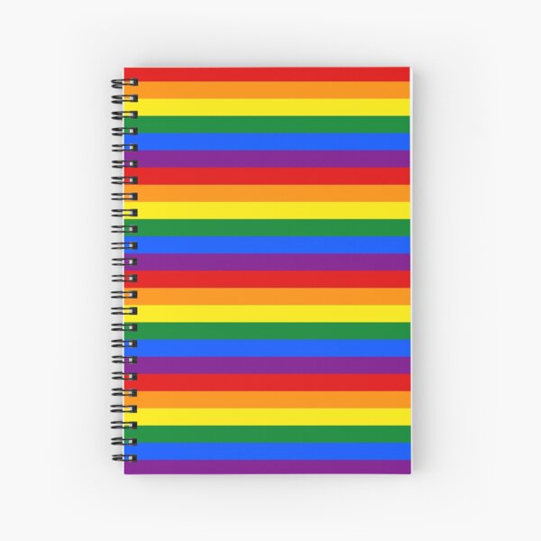 Rainbow pride flag Spiral Notebook
