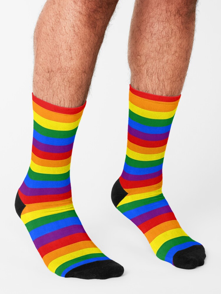 Rainbow pride flag Socks for Sale by flashman