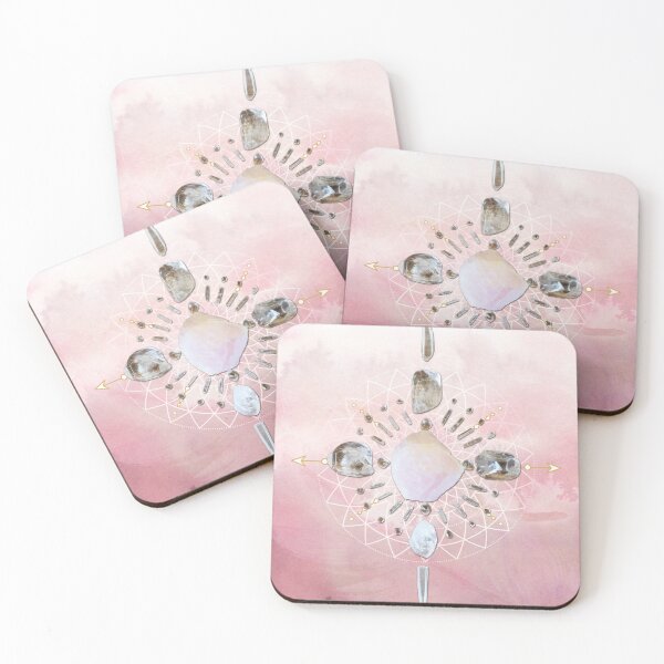 Item preview, Rose Quartz Crystal Grid - Love designed and sold by SpiritStone.