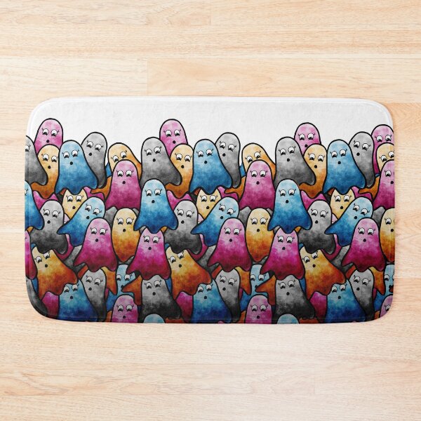 Item preview, colorful ghosties designed and sold by Olivia Ossege.