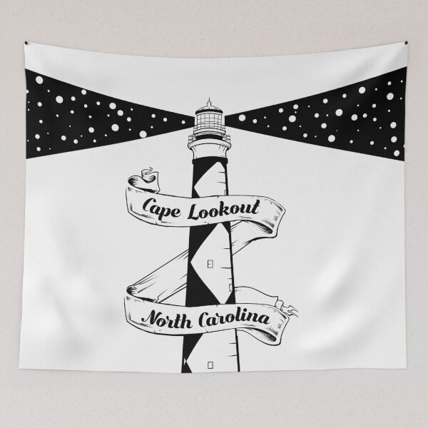 Item preview, Cape lookout Lighthouse designed and sold by ekpatterns.