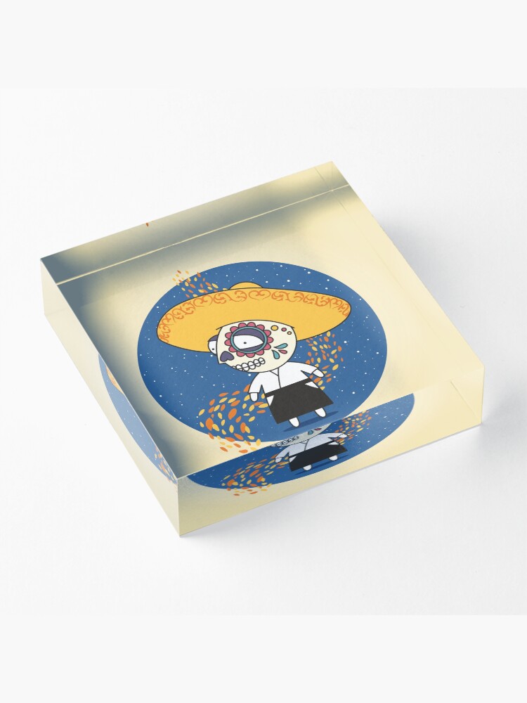 Alternate view of Day of the Dead Acrylic Block