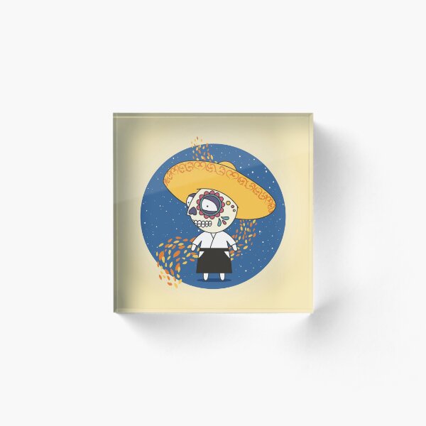 Day of the Dead Acrylic Block
