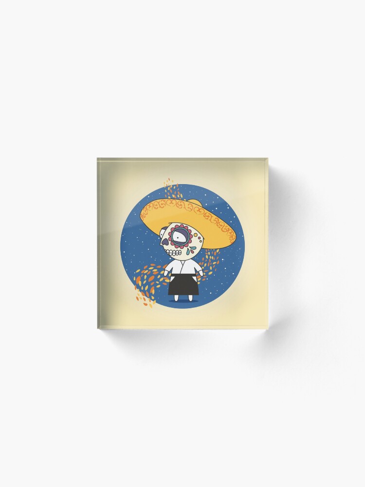 Alternate view of Day of the Dead Acrylic Block