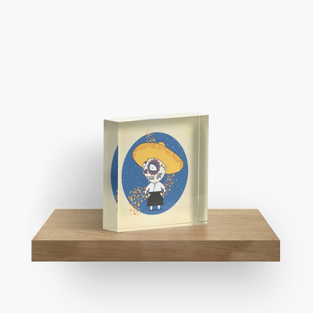 Day of the Dead Acrylic Block