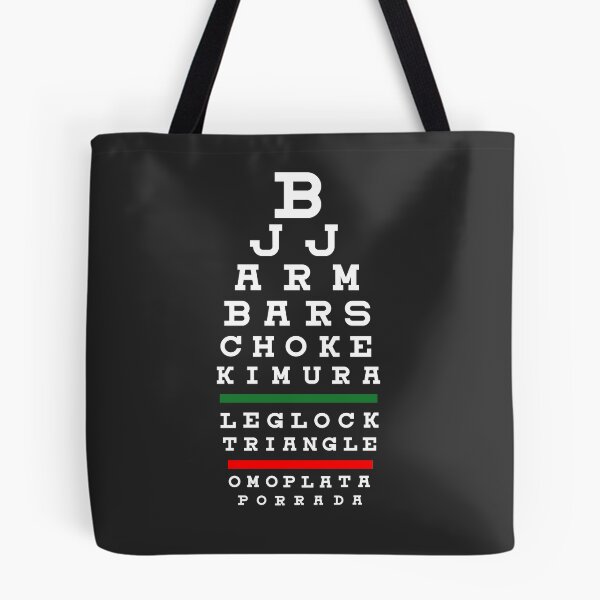 Item preview, Brazilian Jiu-Jitsu Moves Eye Chart BJJ designed and sold by CreaTeePH.