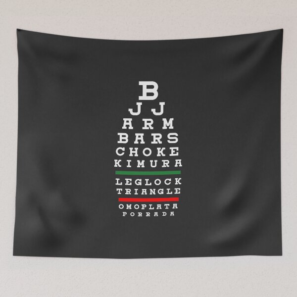 Item preview, Brazilian Jiu-Jitsu Moves Eye Chart BJJ designed and sold by CreaTeePH.