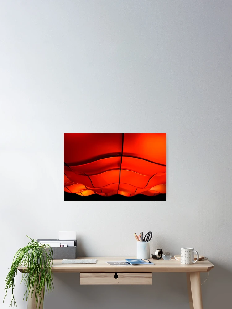 Thumbnail 2 of 3, Poster, Red Fire Wave designed and sold by RamiBeans.