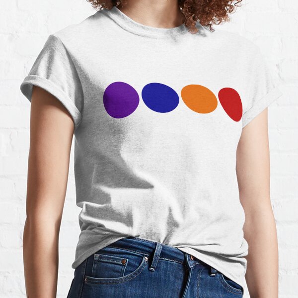Purple Blue Orange Red Classic T-Shirt
