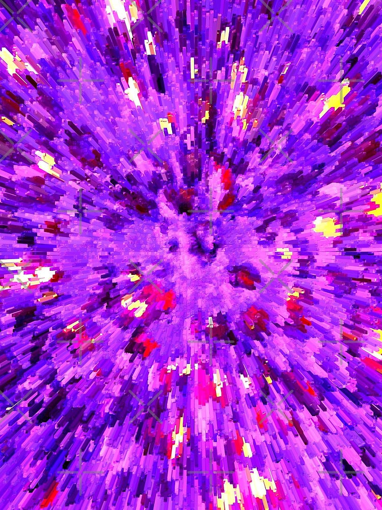 Thumbnail 3 of 3, Scarf, Purple Light Speed designed and sold by RamiBeans.