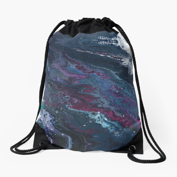 Skipping Between Raindrops Drawstring Bag