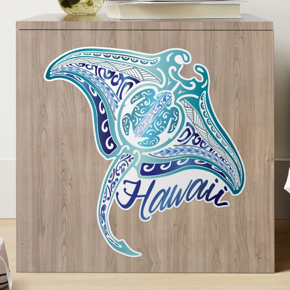 Tribal Manta Ray Ocean Marine Sea Decor Wall Mural Vinyl Decal Art Sti —  Wallstickers4you