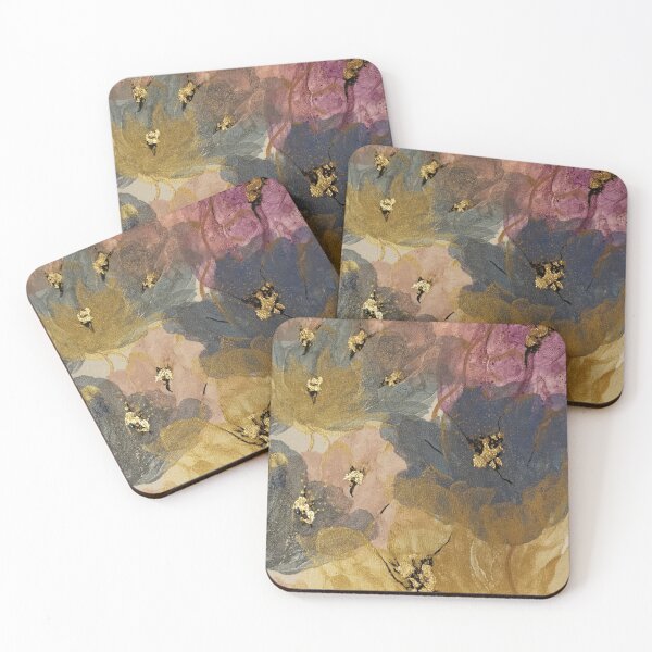 Item preview, Gold leaf flowers designed and sold by Rebecca Bouthillette.