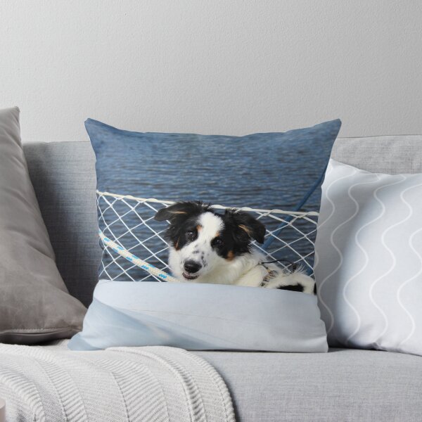 Item preview, Skipper Smiling while Peering over Dinghy designed and sold by banditandkoko.