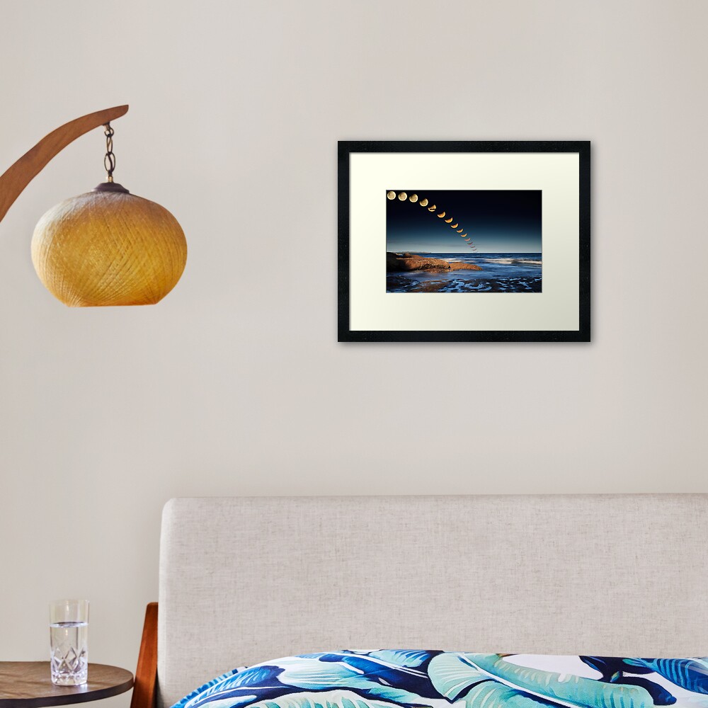 The December 2010 Summer Solstace Lunar Eclipse Framed Art Print