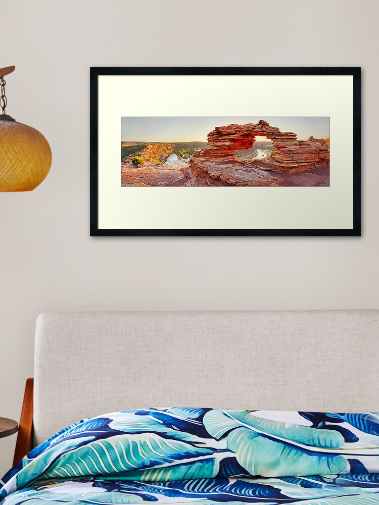 Thumbnail 2 of 7, Framed Art Print, Nature's Window, Kalbarri National Park, Western Australia designed and sold by Chockstone.
