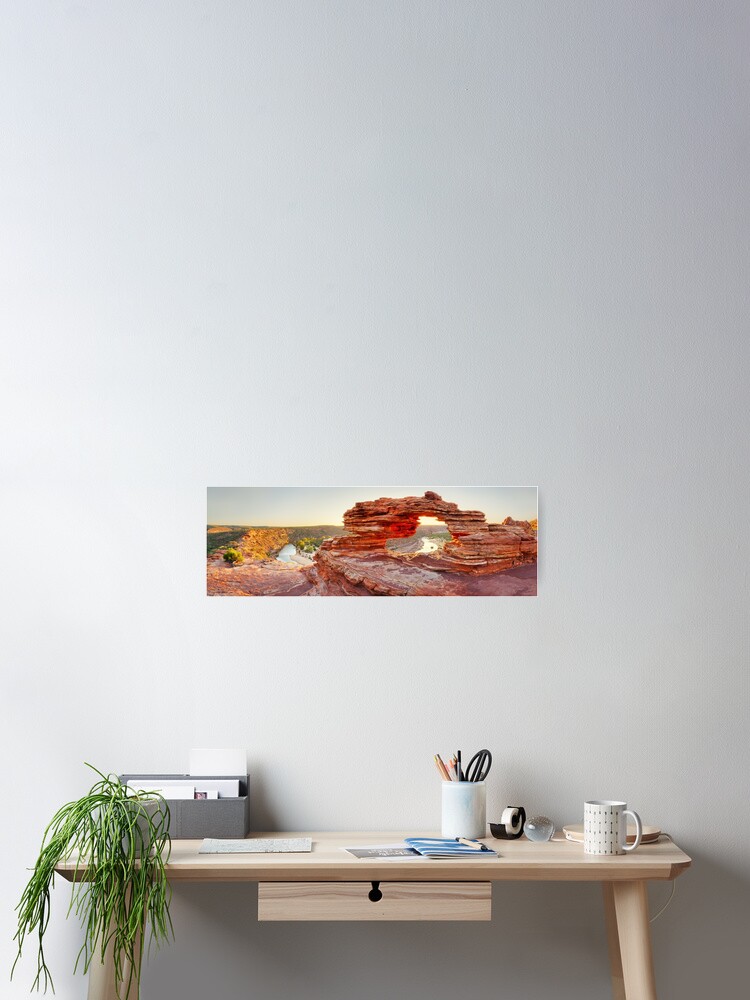 Thumbnail 2 of 3, Poster, Nature's Window, Kalbarri National Park, Western Australia designed and sold by Chockstone.