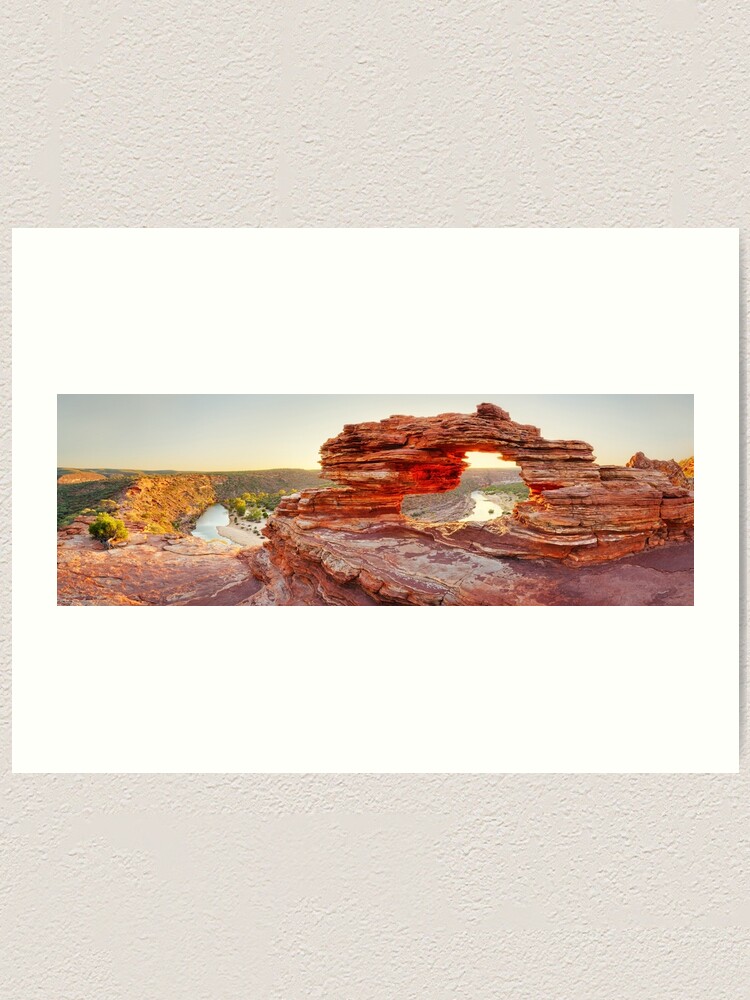Thumbnail 1 of 3, Art Print, Nature's Window, Kalbarri National Park, Western Australia designed and sold by Chockstone.