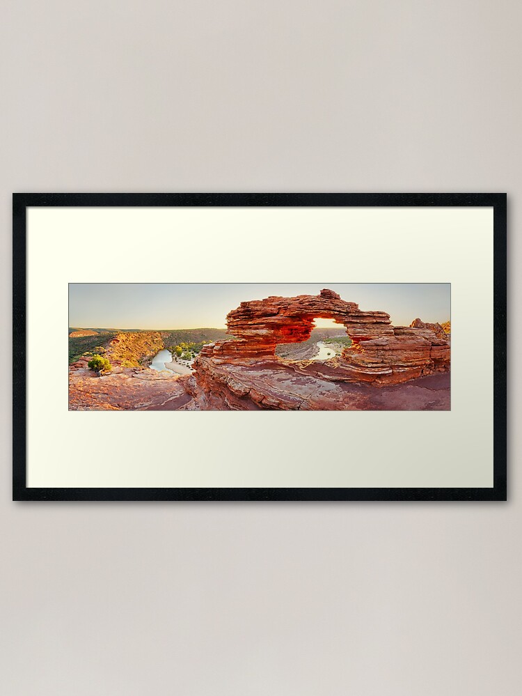 Thumbnail 1 of 7, Framed Art Print, Nature's Window, Kalbarri National Park, Western Australia designed and sold by Chockstone.