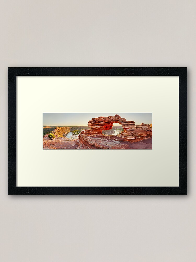Thumbnail 1 of 7, Framed Art Print, Nature's Window, Kalbarri National Park, Western Australia designed and sold by Chockstone.