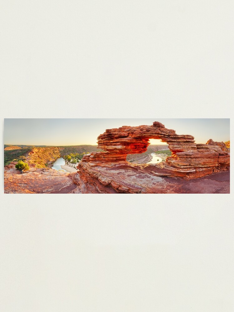 Thumbnail 1 of 3, Photographic Print, Nature's Window, Kalbarri National Park, Western Australia designed and sold by Chockstone.