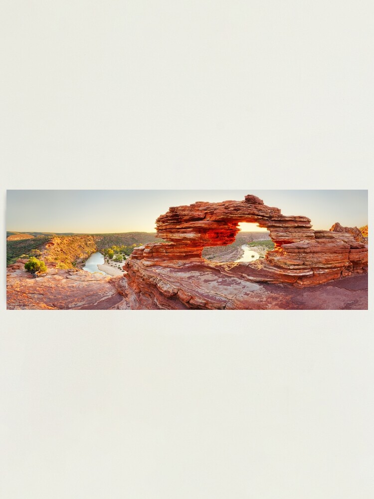 Thumbnail 1 of 3, Photographic Print, Nature's Window, Kalbarri National Park, Western Australia designed and sold by Chockstone.