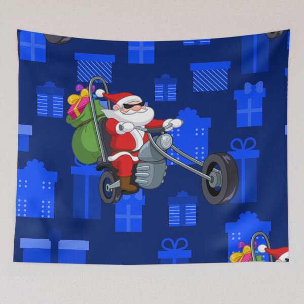 Item preview, christmas motorcycle santa  designed and sold by Gossip Rag.