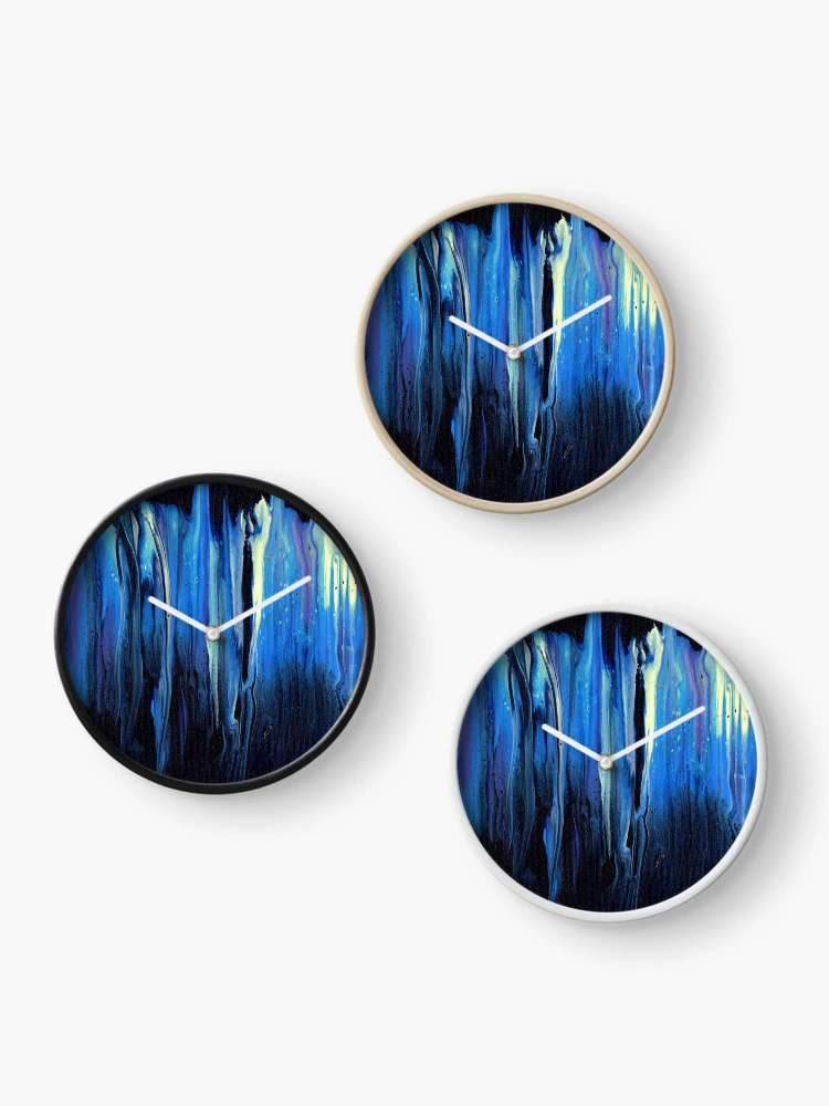 Thumbnail 3 of 4, Clock, Midnight Reflection designed and sold by RkkyRcoon.