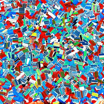 Artwork thumbnail, Colorful Building Blocks - Abstract Design by RamiBeans