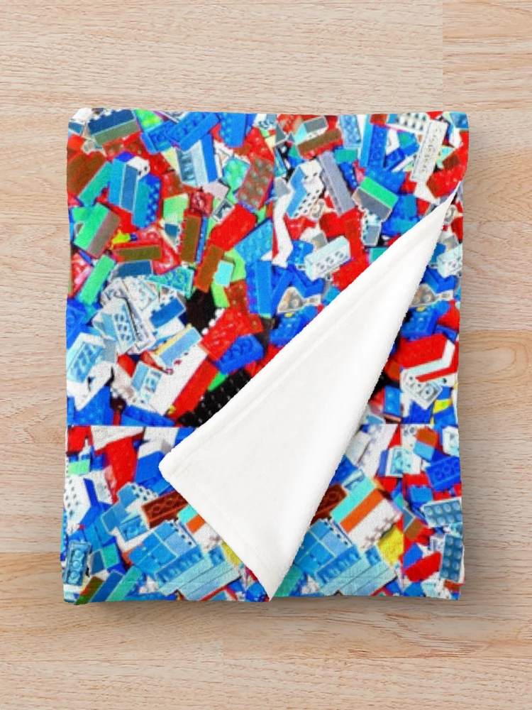 Thumbnail 3 of 6, Throw Blanket, Colorful Building Blocks - Abstract Design designed and sold by RamiBeans.