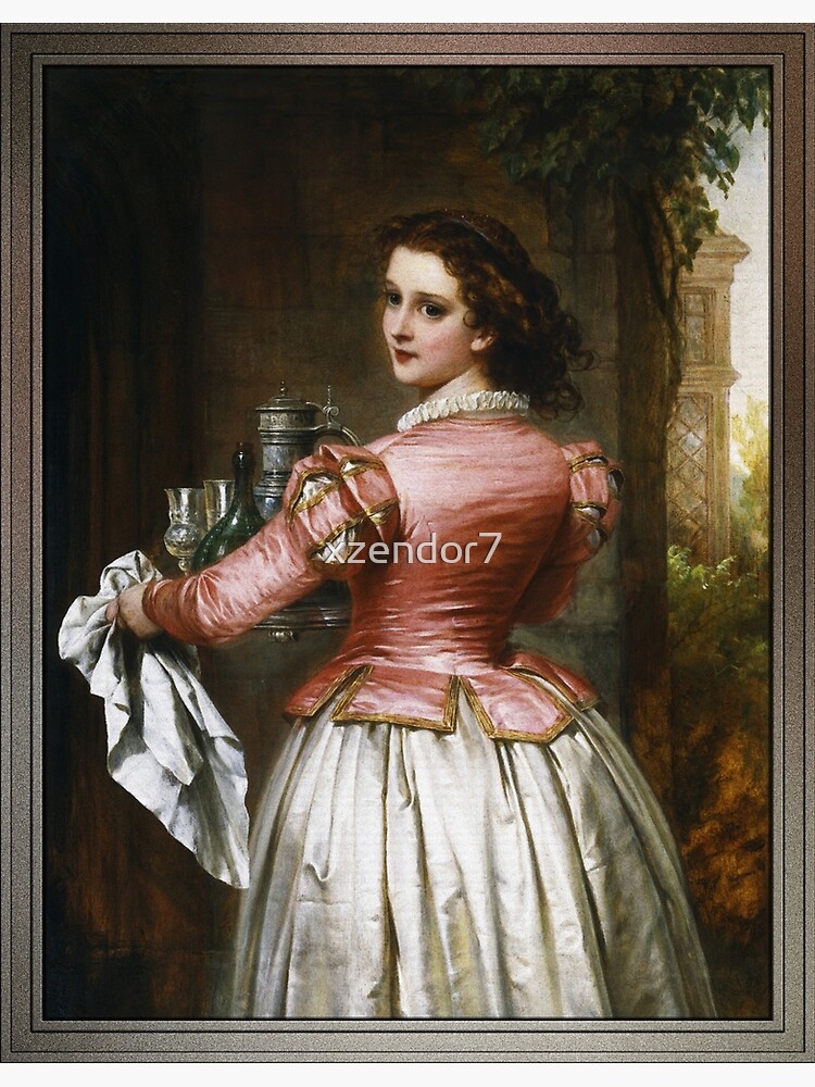 Thumbnail 3 of 3, Poster, Anne Page by Thomas-Francis Dicksee - Old Masters Reproductions designed and sold by xzendor7.