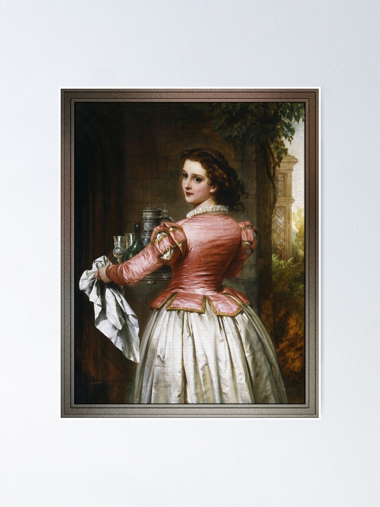Thumbnail 2 of 3, Poster, Anne Page by Thomas-Francis Dicksee - Old Masters Reproductions designed and sold by xzendor7.
