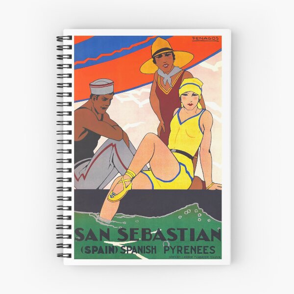 Item preview, Spain 1930 San Sebastian Tourism Travel Poster designed and sold by retrographics.