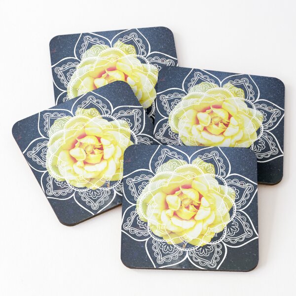 Item preview, Yellow Rose Mandala designed and sold by indigorayz.