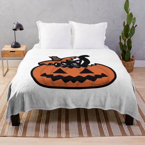 Item preview, Spooky Cute Cat in Pumpkin Halloween Sticker designed and sold by GingerSnark.