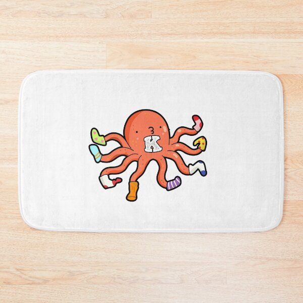Item preview, Alphabet Letter K Cute Sock-topus designed and sold by kidsmonogram.