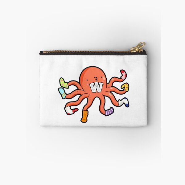 Artikelvorschau, Alphabet Buchstabe W Niedlicher Sockentopus entworfen und verkauft von kidsmonogram.