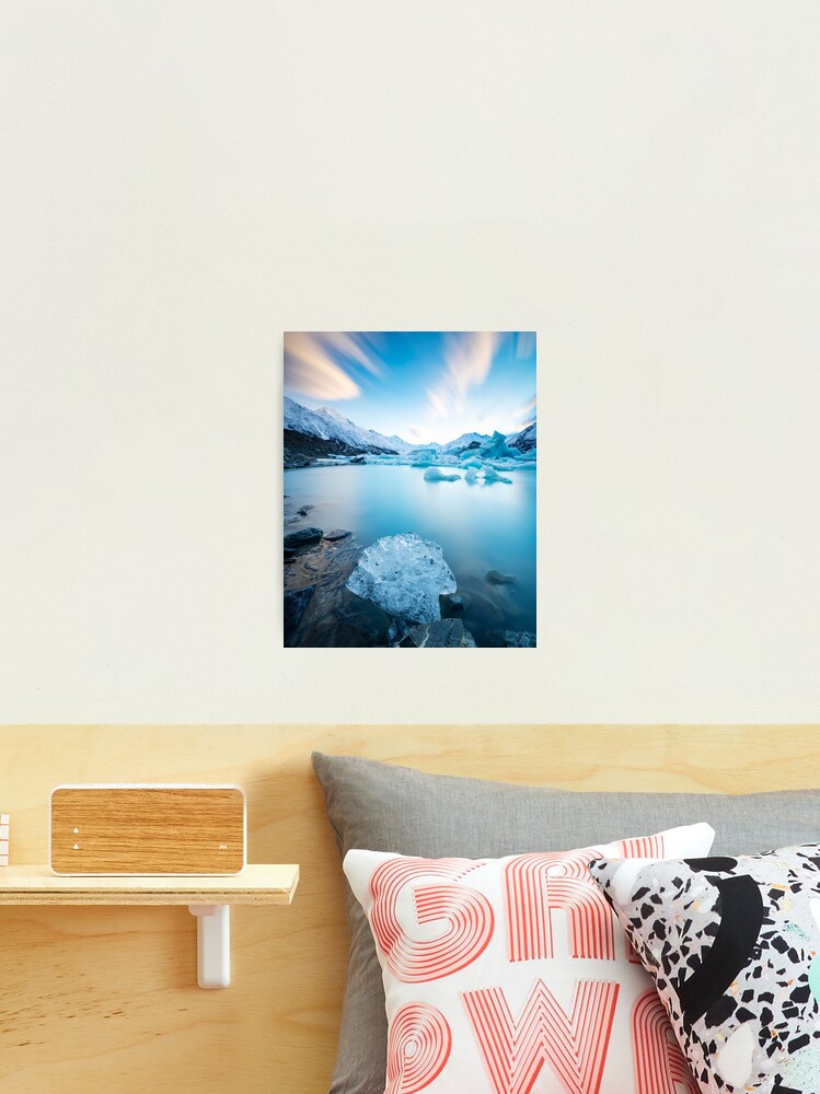 Thumbnail 1 of 3, Photographic Print, Tasman Lake Sunrise New Zealand designed and sold by Adrian Alford Photography.