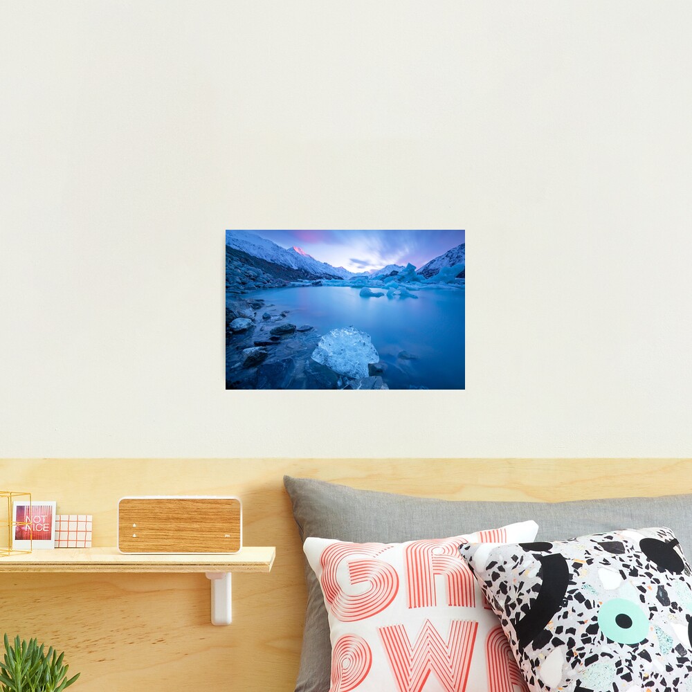 Tasman Lake New Zealand | The Ice Rose Photographic Print