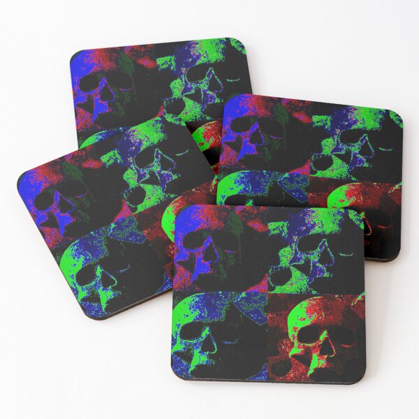 Item preview, Neon pop art skulls designed and sold by GerryStranger.