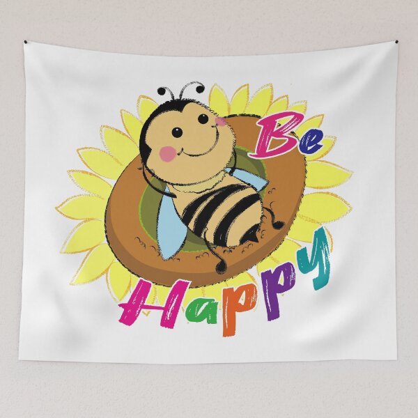 Item preview, Be Happy. designed and sold by pencilprincess studio.