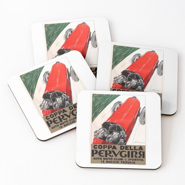 Item preview, 1925 Italy Coppa Della Perugina Automobile Race Poster designed and sold by retrographics.