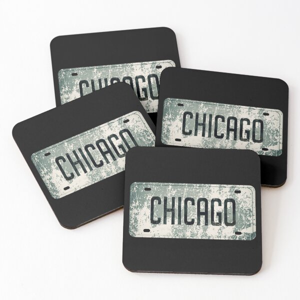 Item preview, Chicago (Green Metal Plate) designed and sold by SassyClassyMe.