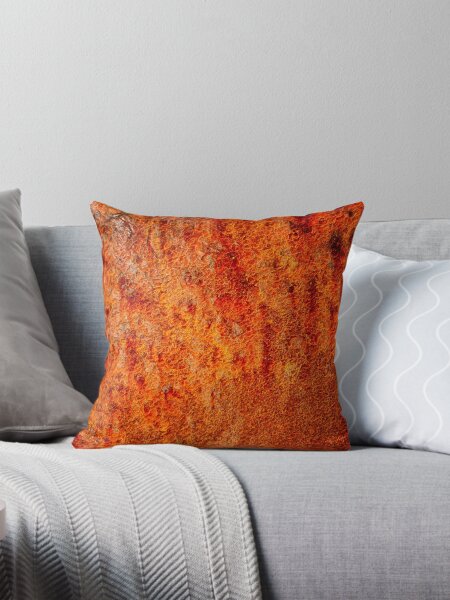 Burnt orange Pillow for Sale by Karen Betts Redbubble