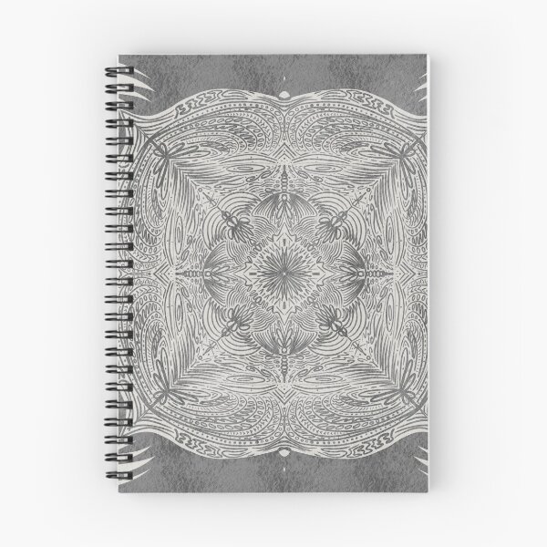 Item preview, Arrow mandala pattern white on charcoal chalk designed and sold by LoveMoos.