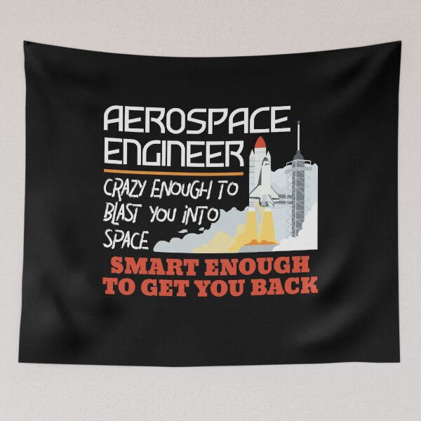 Item preview, Aerospace Engineer Crazy Smart Enough Funny Engineering Gift designed and sold by Dressed For  Duty.