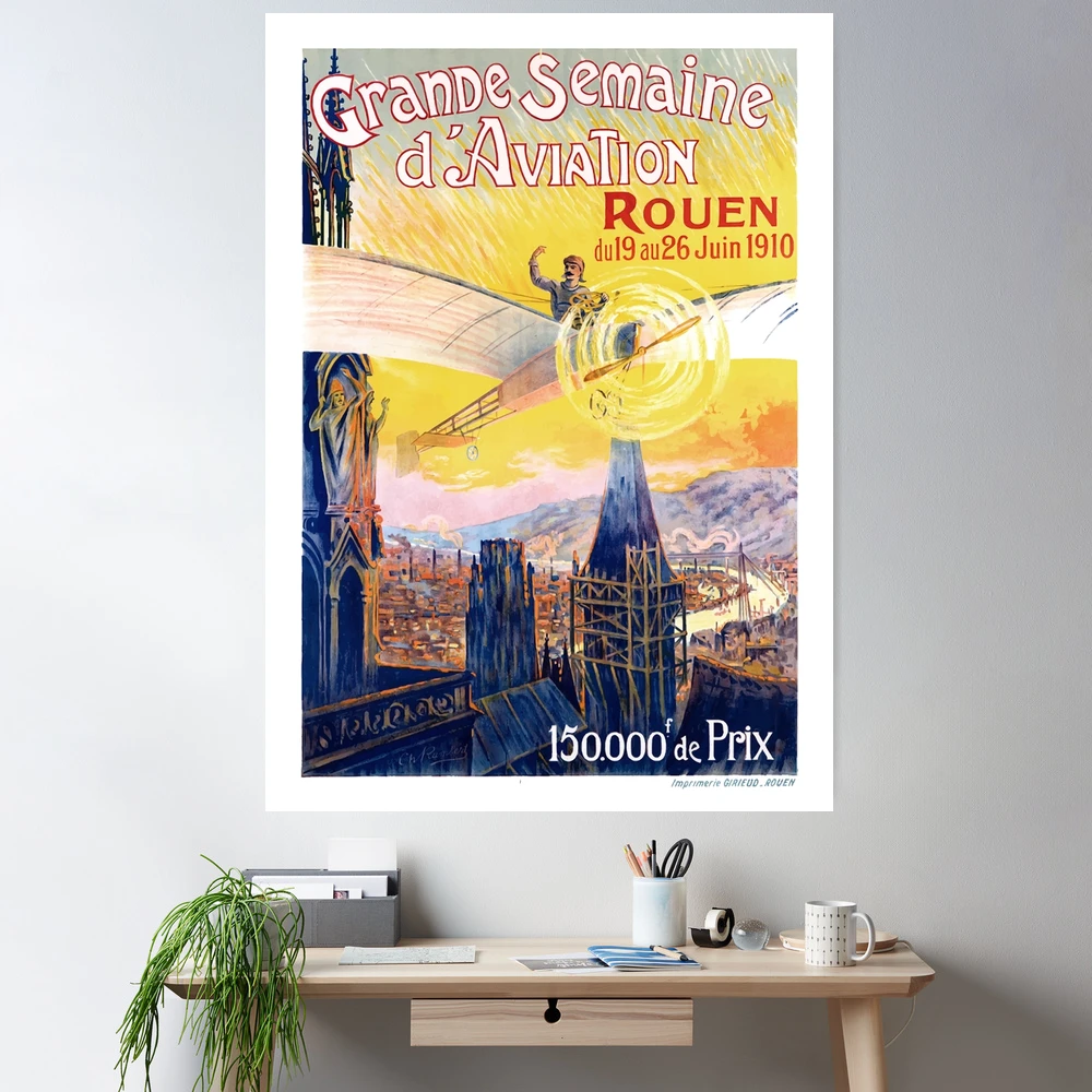Gde Semaine d'Aviation ポスター 1910年 Gde Semaine d'Aviation ポスター 1910年 